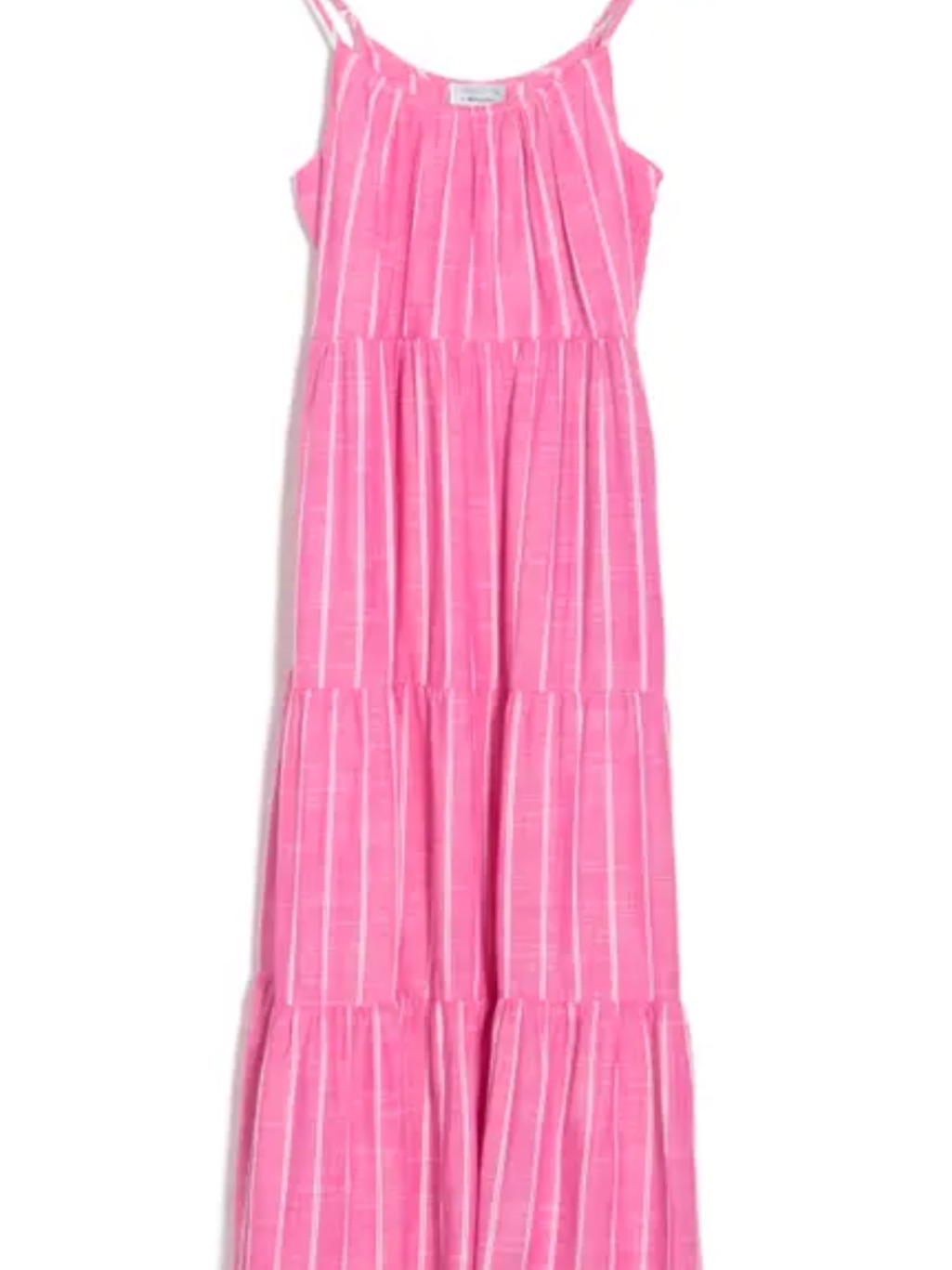 Robbie Bee Pink Striped Midi Dress